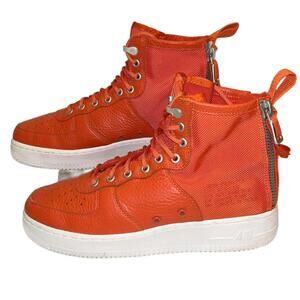 Nike Special Field (SF) Air Force 1 Mid "Team Orange" 917753-800 - Men's 8.5